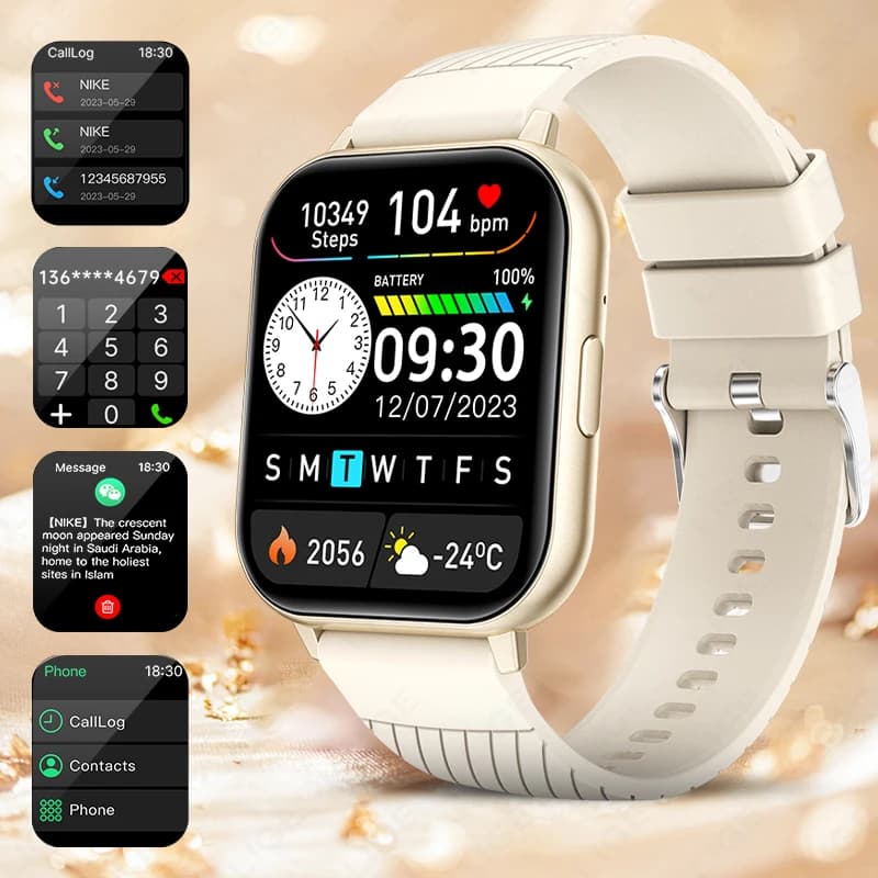 Smartwatch 2026 Nuovo con Schermo HD Grande da 1,83 Pollici, Chiamate Bluetooth, Monitoraggio Frequenza Cardiaca, Modalità Sport Multiple, Braccialetto Fitness