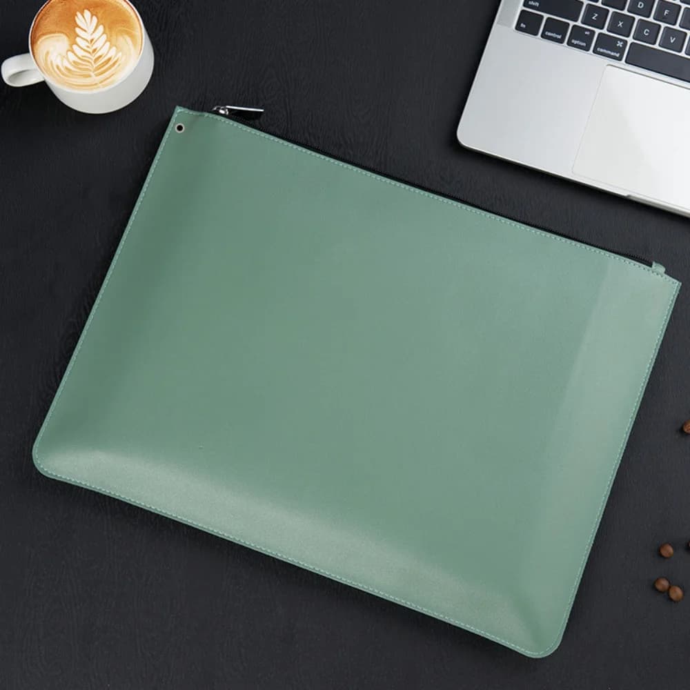 Cartella portadocumenti A4, borsa elegante per documenti, borsa portatile, elegante valigetta in pelle PU per presentazioni in ufficio e viaggi