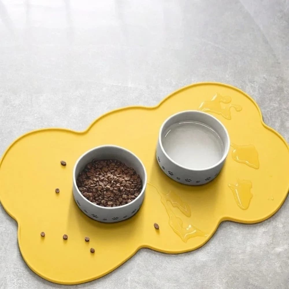 Tappetino per Alimentazione Gatti Facile da Pulire, Impermeabile, Multicolore, Tappetino per Ciotole Cani, Durevole, Antiscivolo, in Silicone, per Casa