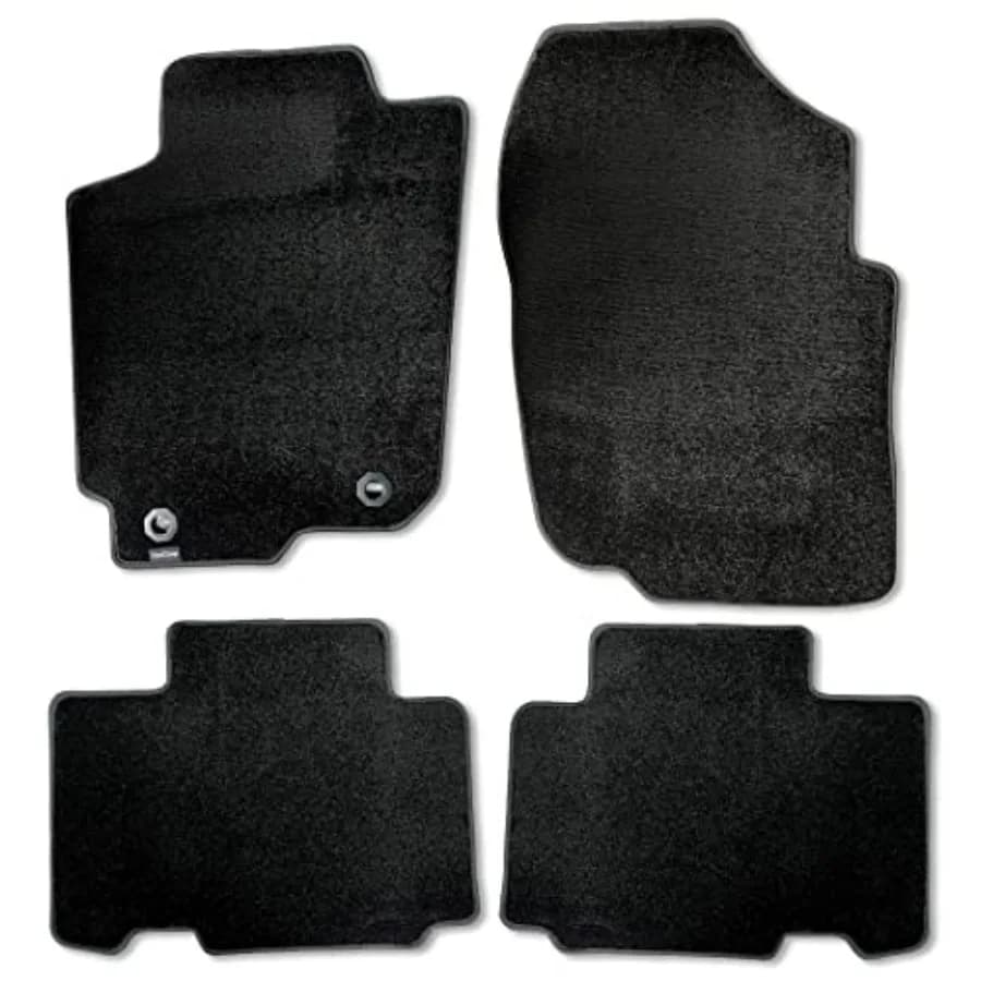 Custom Fit 2013-2018 RAV4 SUV Tappeto anteriore e posteriore Tappetini per auto Cuscino pesante Ultramax Asfalto Nero