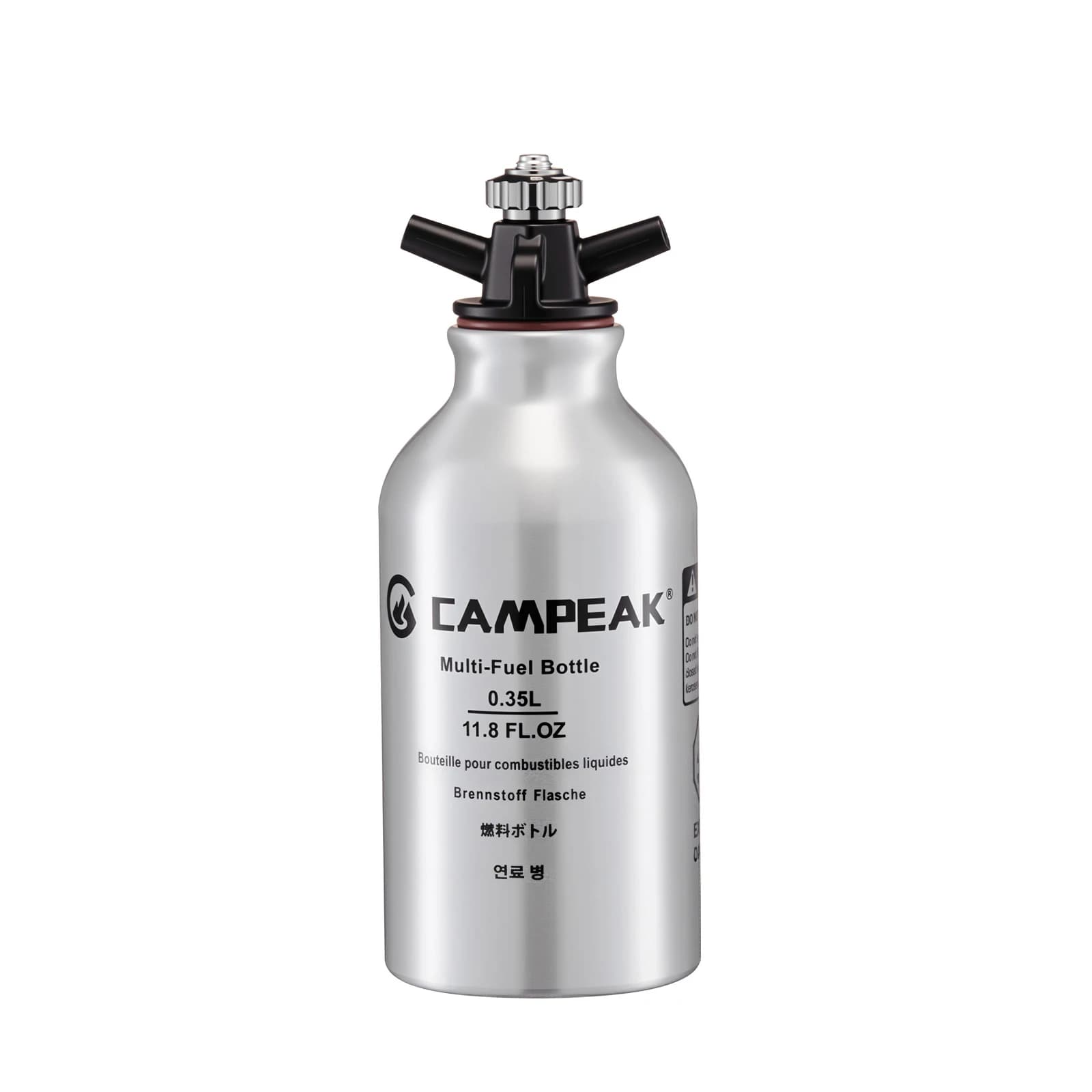 CAMPEAK Liquid Fuel bottle 350 ml water bucket for outdoor camping with safety valve