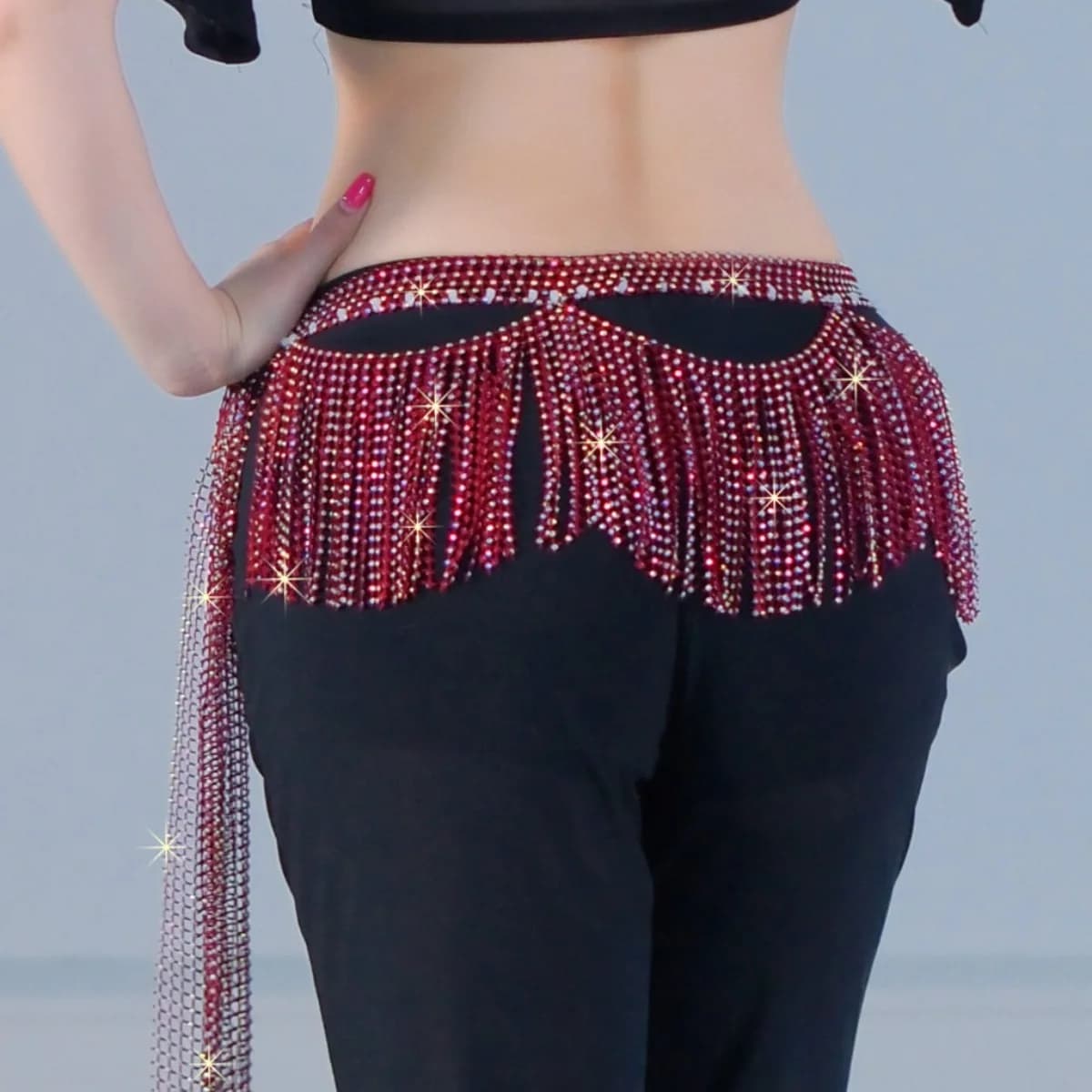 Catena da vita da donna, Sciarpa per danza del ventre, Catena per il corpo, Catene per cinture, Cintura decorativa, Cintura da ballo, Catena da vita con frange