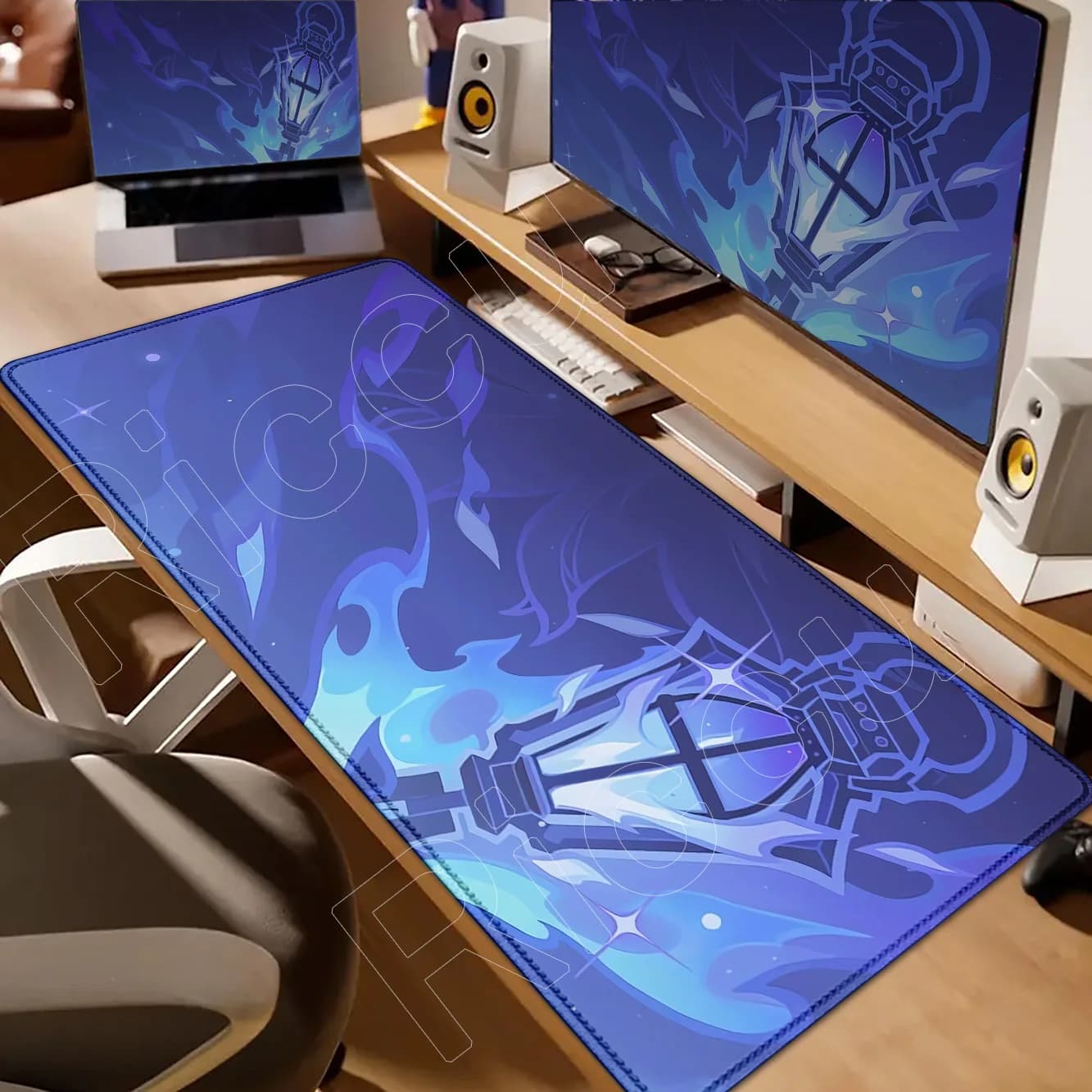 Stampa HD Genshin Impact Nod-Krai Modello di carattere Mousepad Flins Lauma Tappetino per mouse da gioco per laptop XXL 1000 × 500mm Tappetino da scrivania Anime