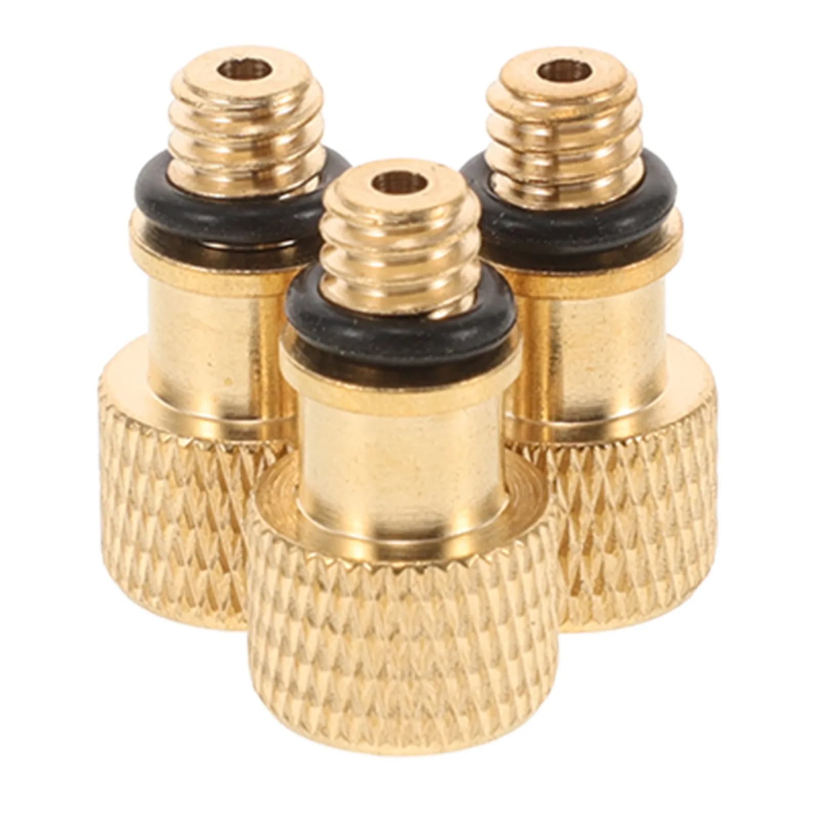 Set di 3 Adattatori Premium in Rame per Valvole Bici, per Conversione Pompa Aria e Compressore, Gonfiaggio Rapido Pneumatici