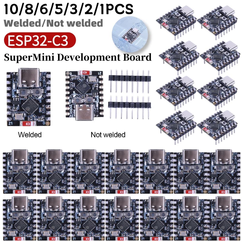 ESP32-C3 SuperMini WiFi development card compatible with Bluetooth, CORE card, IOT card for Arduino