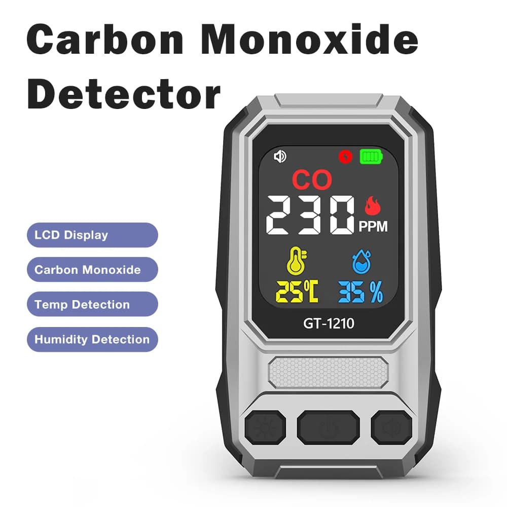 High Sensitivity Carbon Monoxide Detector Portable Home Safety Alarm