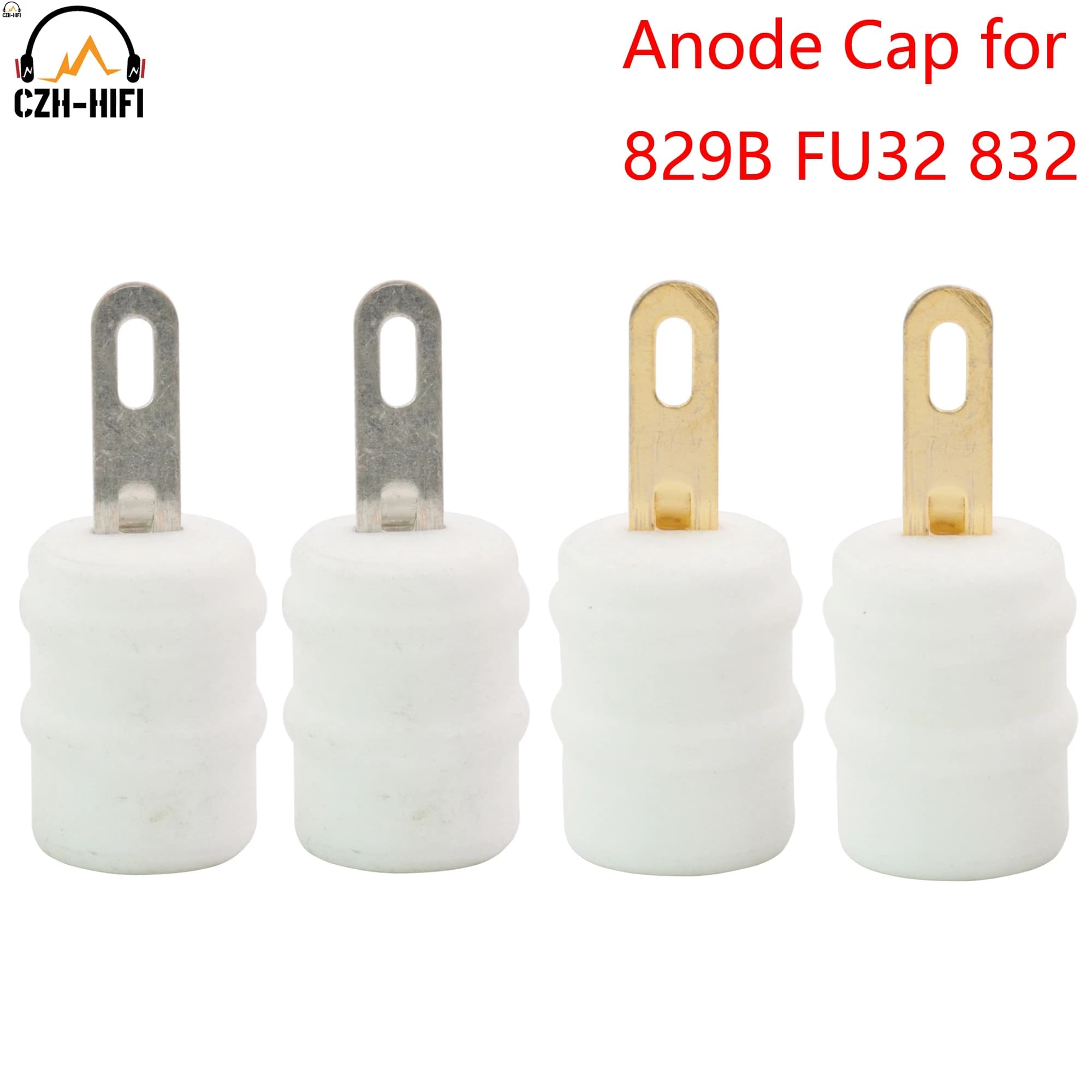 Tubo a vuoto in ceramica piastra anodo Pin Caps cappello valvola elettronica per FU-29 829 829B FU29 GU32 832 FU32 amplificatore Audio Vintage fai da te