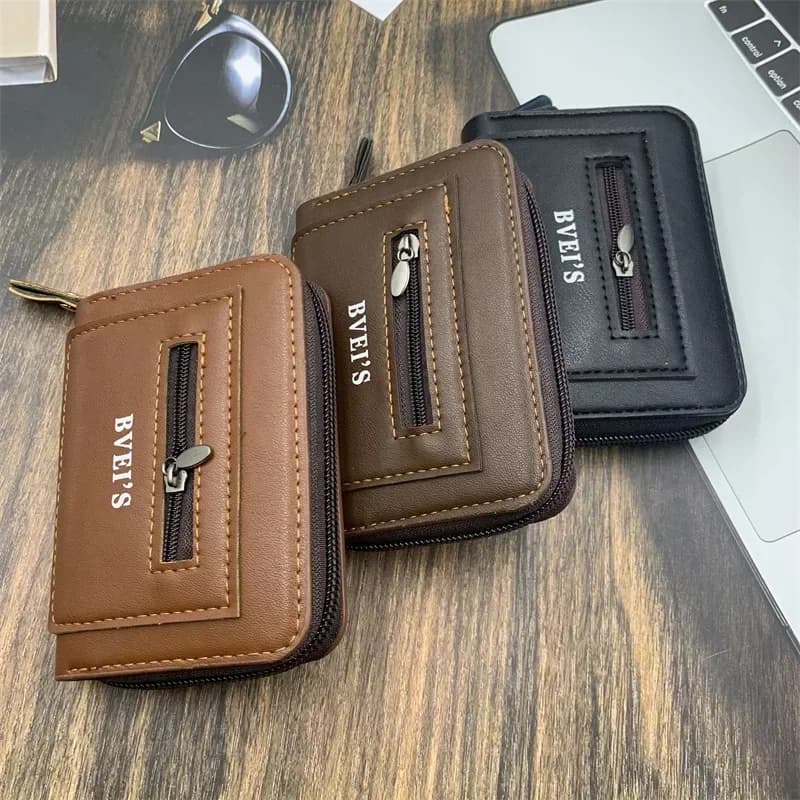 Portacarte RFID e Anti-Skimming in Eco PU, 11 Scomparti, Ultra Sottile, Organizzatore Sicuro per Documenti, Leggero, Essenziale per Viaggi e Lavoro, Idea Regalo