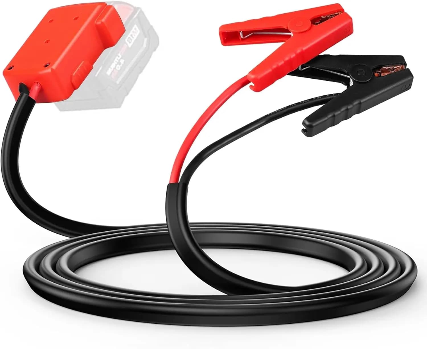 Morsetti per cavi di avviamento per batteria M18 18V - Cavi booster automobilistici 8-AWG 5,74FT, linea di utensili elettrici per cavi per la maggior parte delle auto