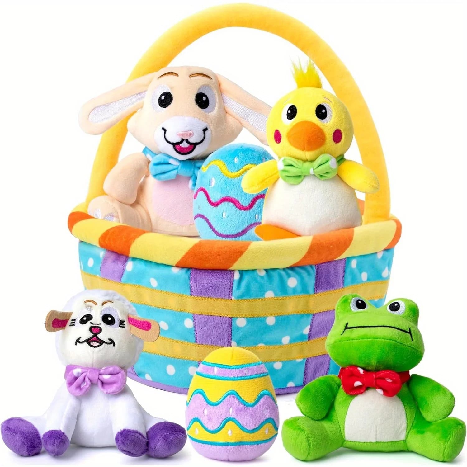 JOYFY Set di 7 Peluche Imbottiti per Cestini Regalo, Decorazioni e Forniture per Feste per Bambini