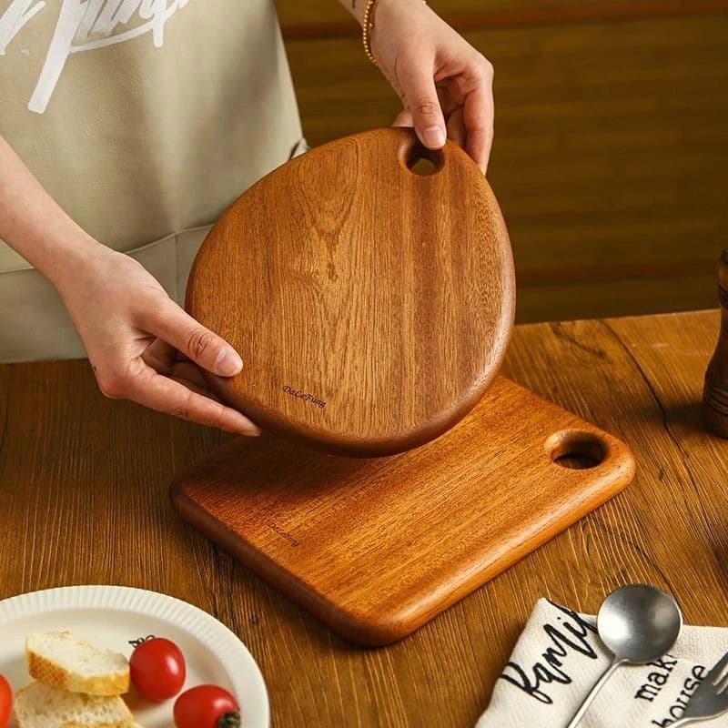 Vegetable Tagliere Solid Wood Ebony Tagliere Antibacterial Anti-Muffe Plate for domestic fruit