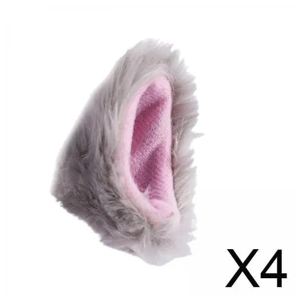 Wall sticker for hat with ear in plush Accessories for helmet Decoration Motor sports helmet for motorcycle unisex Styling for bike Snowboard Ski