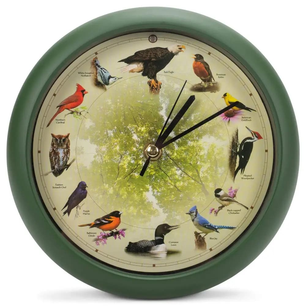 Orologio da Parete e da Tavolo con Uccellino Canto, Edizione Limitata Feldstein 20° Anniversario, 8 Pollici
