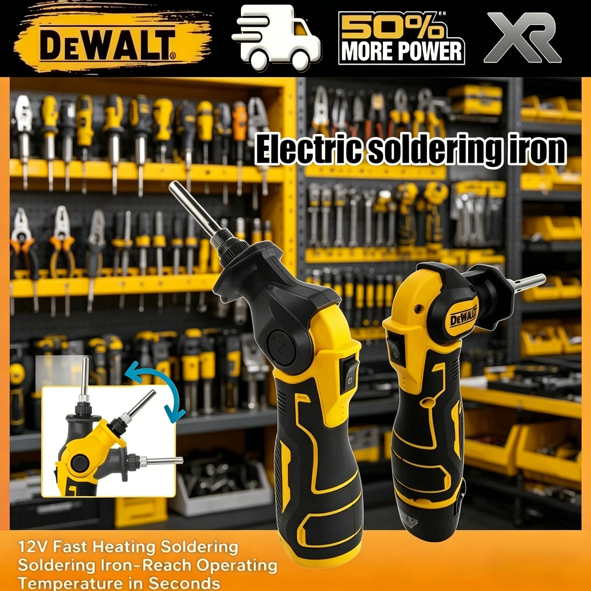 Saldatori elettrici Dewalt da 30 W, riscaldamento rapido, temperatura regolabile, saldatore elettrico, strumenti per batteria Dewalt