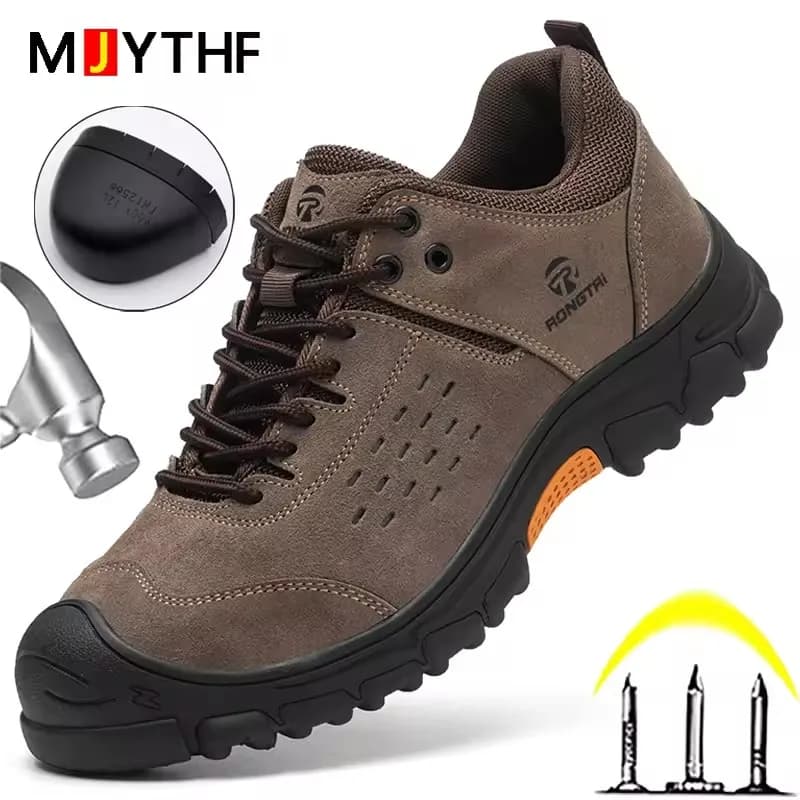 Scarpe indistruttibili anti-sfondamento Scarpe antinfortunistiche antiforatura Scarpe da ginnastica da lavoro da uomo Scarpe protettive con punta in acciaio Scarpe da lavoro industriali