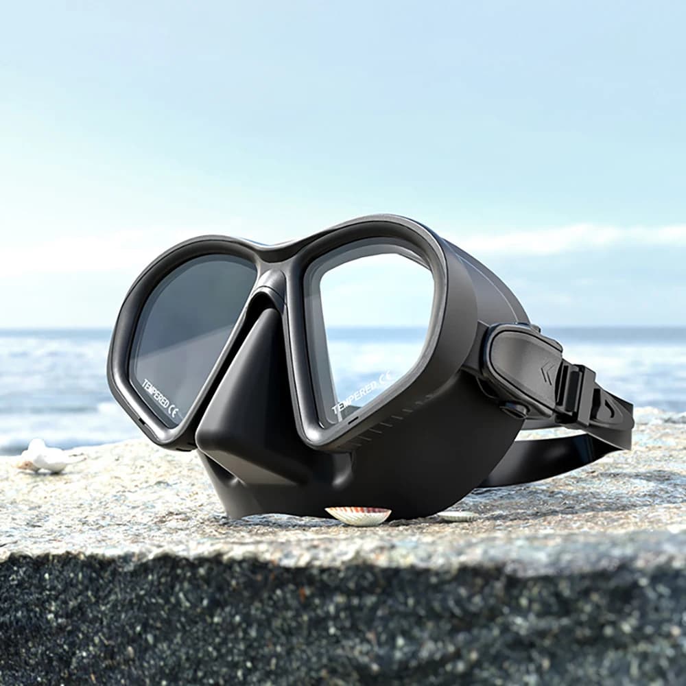 Underwater diving mask Low volume diving mask Snorkeling glasses can be myopia lenses equipped with adult swimming equipment