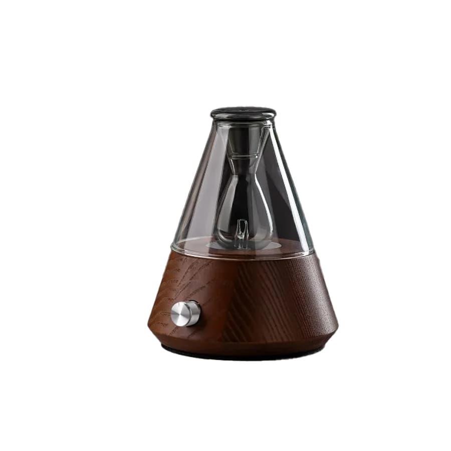 Desktop Wooden Aroma Diffuser, Essential Oil Nebulizer, Cold Mist Diffuser with Timer & Auto Off, Home Office Gift Set