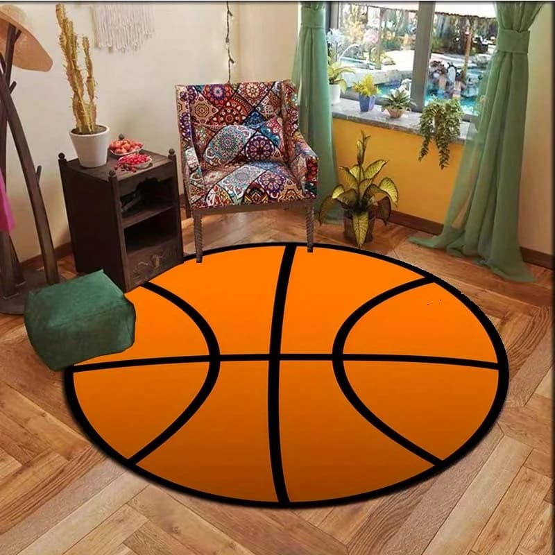 VIKAMA Street Basketball carpet, comfortable, soft and warm, non-slip, for living room, sofa, bedside table for home and bedroom decoration