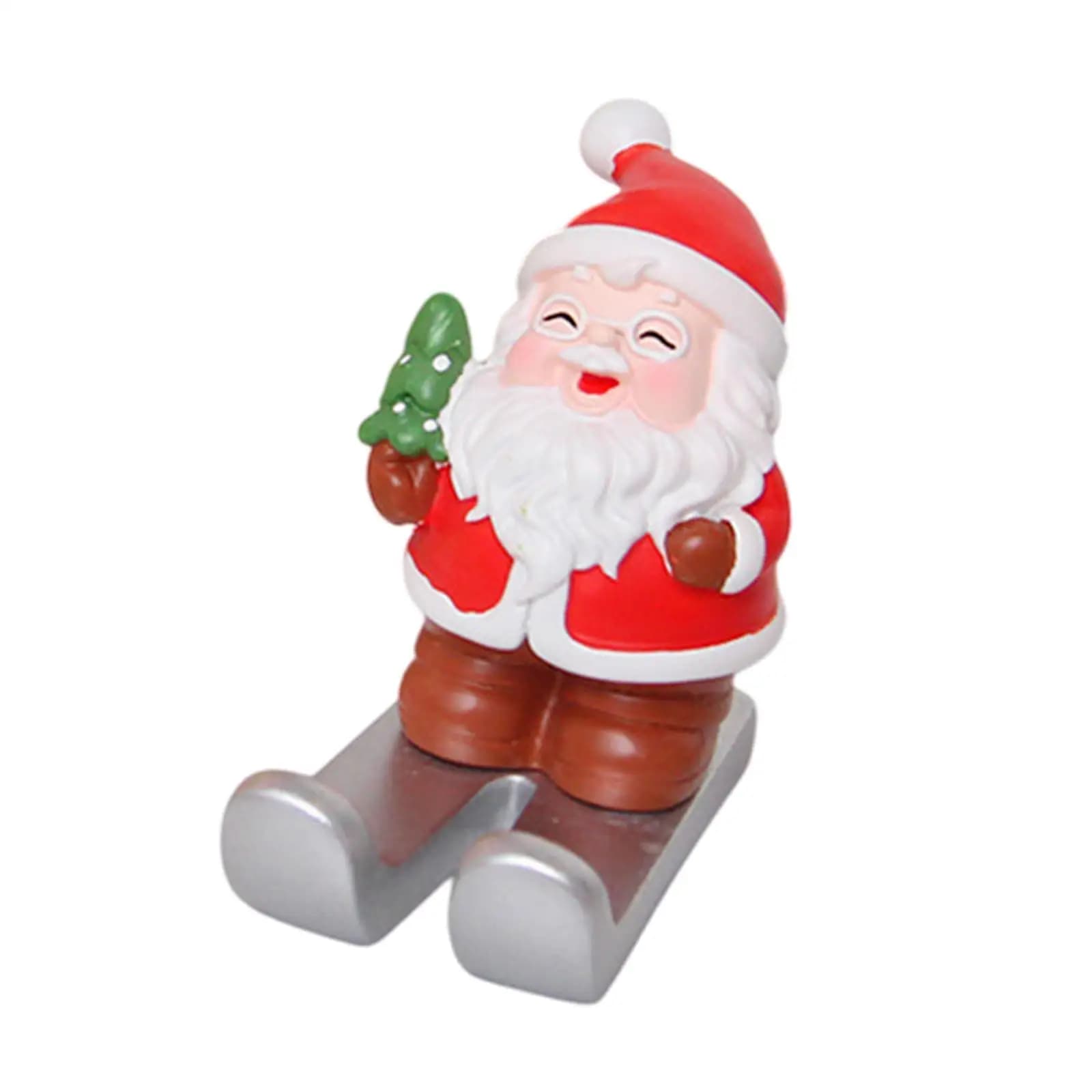 Christmas Phone Stand Smartphone Stand Holder Miniature Cellphone Holder for Bookshelf Bedroom Living Room Mantel Decor