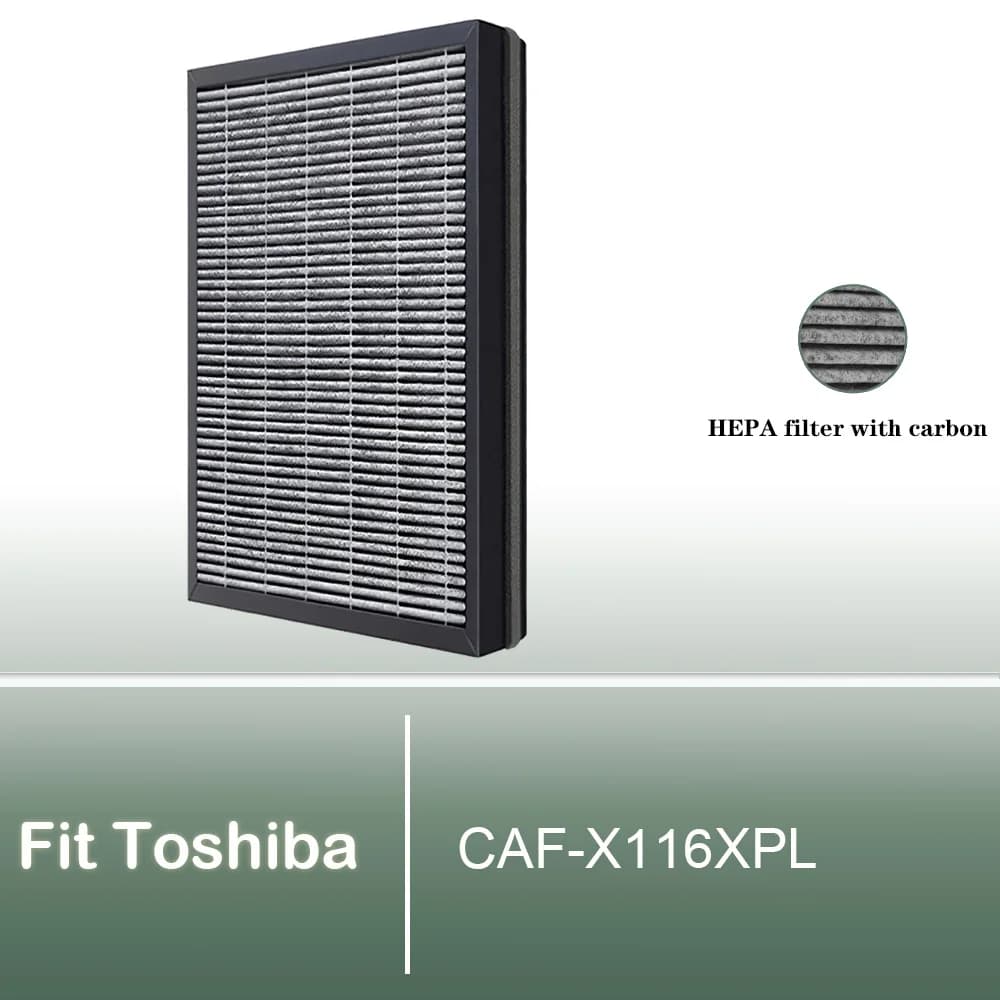 Filtro deodorante di ricambio compatibile con purificatore d'aria Toshiba CAF-X116XPL