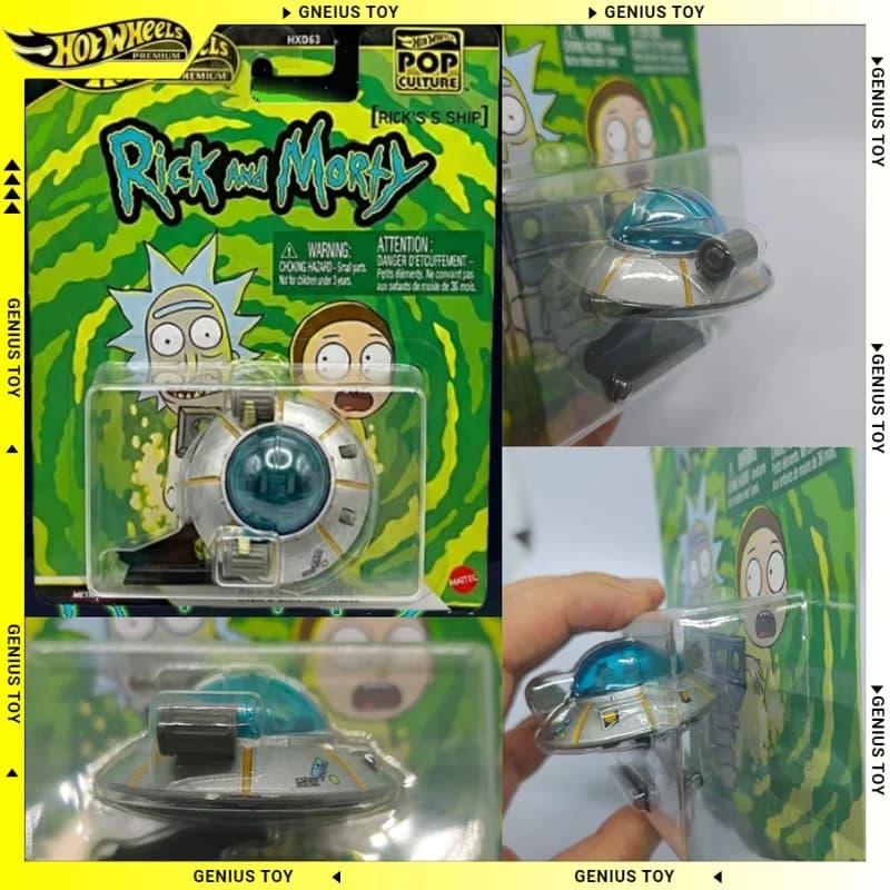 Hot Wheels Premium 2026 Cultura pop Rick e Morty Rick's Ship Scala 1:64 Pressofuso In Lega Modello di Auto Veicolo Da Collezione Giocattoli Regalo