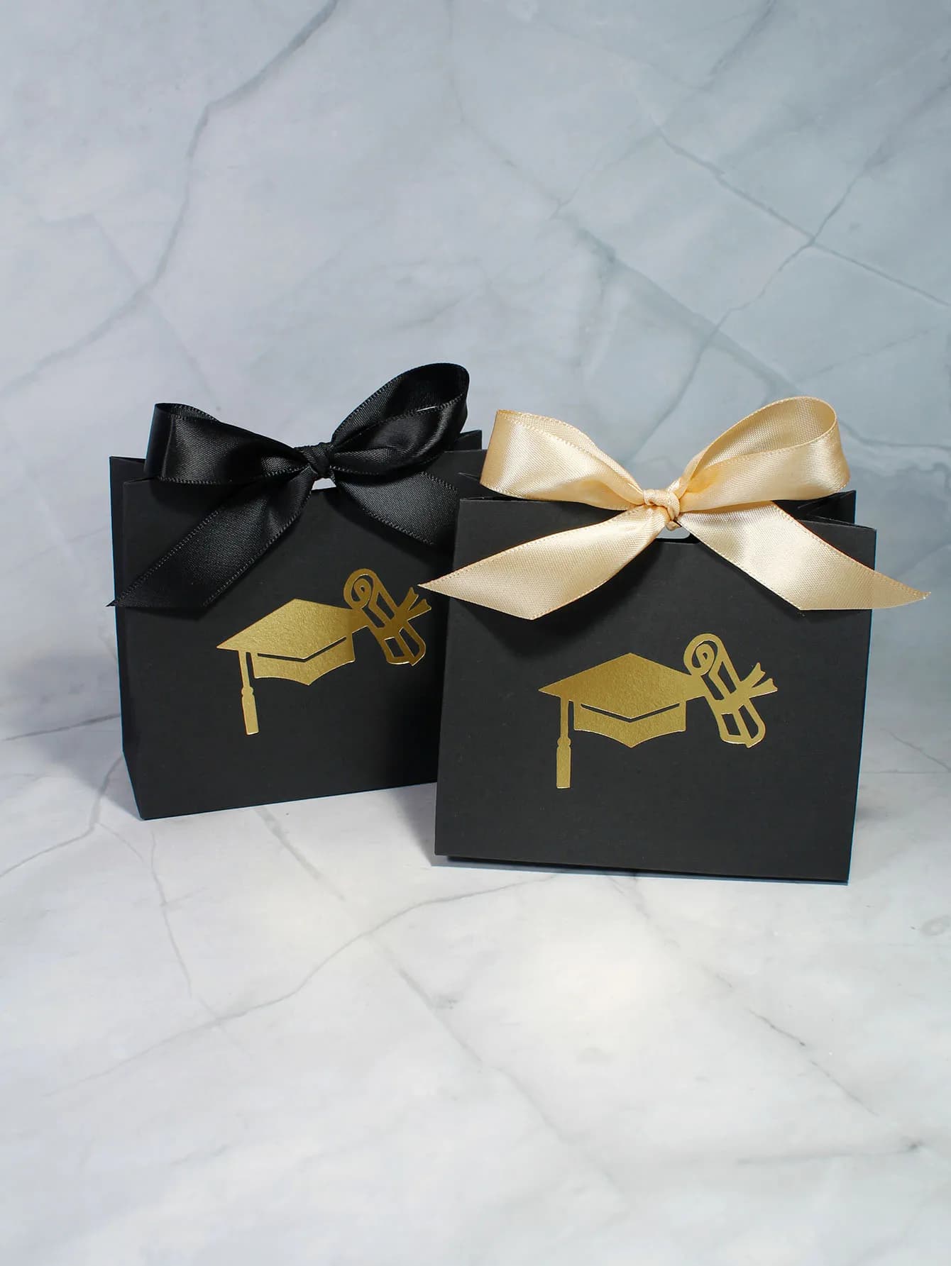 Decorazione di laurea Scatole di caramelle Cappello da laurea Regali di cioccolato Borsa da imballaggio per il 2025 Congratulazioni Regalo per feste di laurea