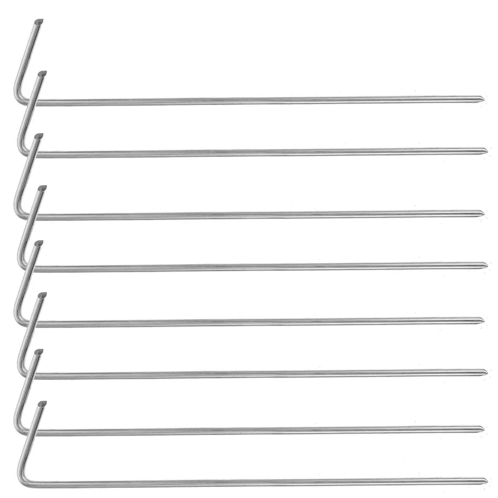 30Pcs Outdoor Tent Pegs Iron Thickened Rustproof Camping Ground Nails Portable Large Tent Stakes Beach Sand Fixing