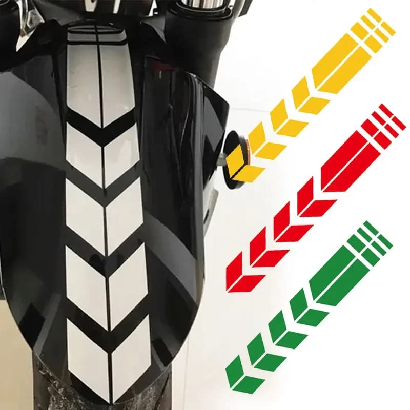 Adesivi a righe freccia Moto per Honda Yamaha impermeabile antiolio riflettente nastro adesivo per Moto decalcomanie accessori Moto