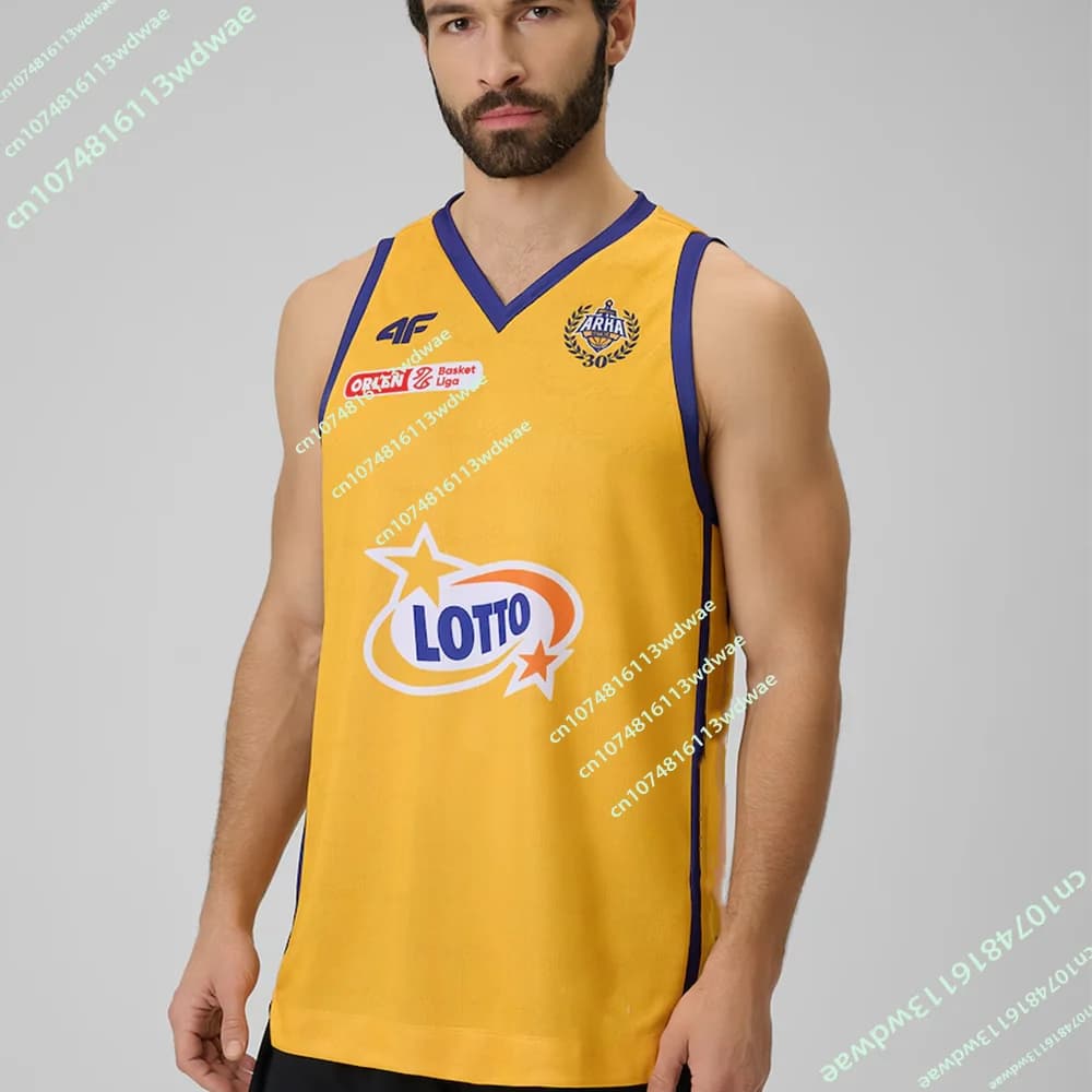 Maglia da basket Polonia PLK Nuova 25/26 Stampa 3D AMW Arka Gdynia Casa Trasferta Adulti Bambini Traspirante T-shirt Uomo Canotta Ciclismo