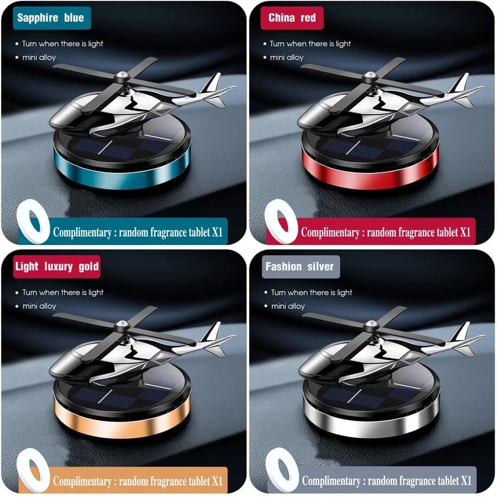 New deodorant for solar car Helical for helicopter Car fragrance Interior accessories for male cars Perfume decoration for car