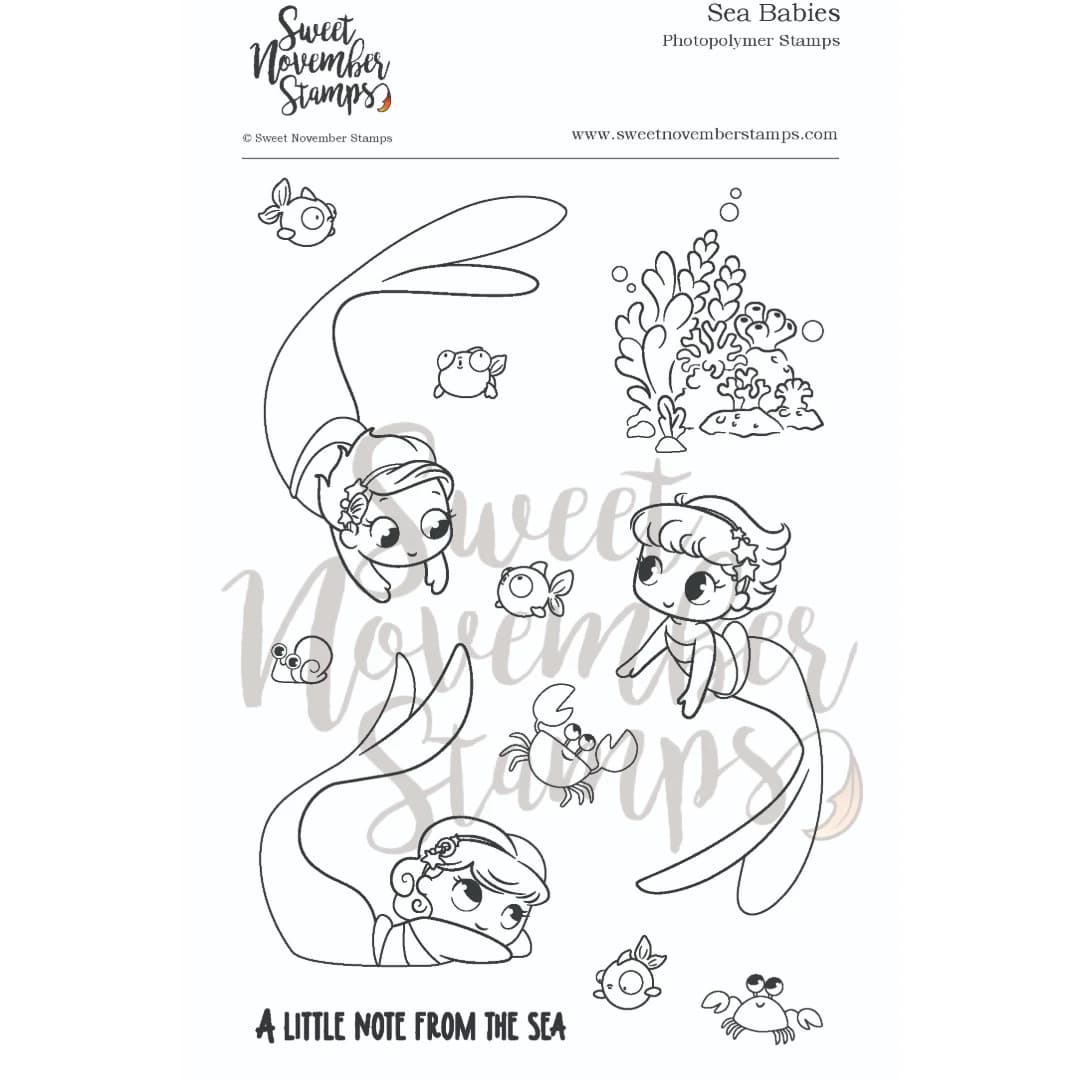 Mermaid Cartoon Clear Stamp Set - Seabrina For DIY Scrapbooking Crafts Maker Photo Album Template Handmade Decoration 2026 New