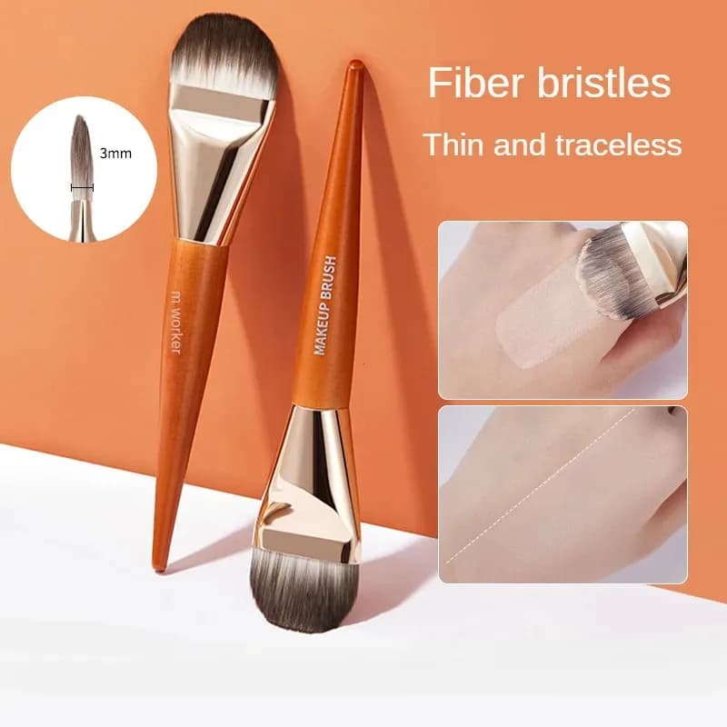 1 pz professional super slim foundation concealer brush makeup cream foundation liquid brush for face base tools makeup
