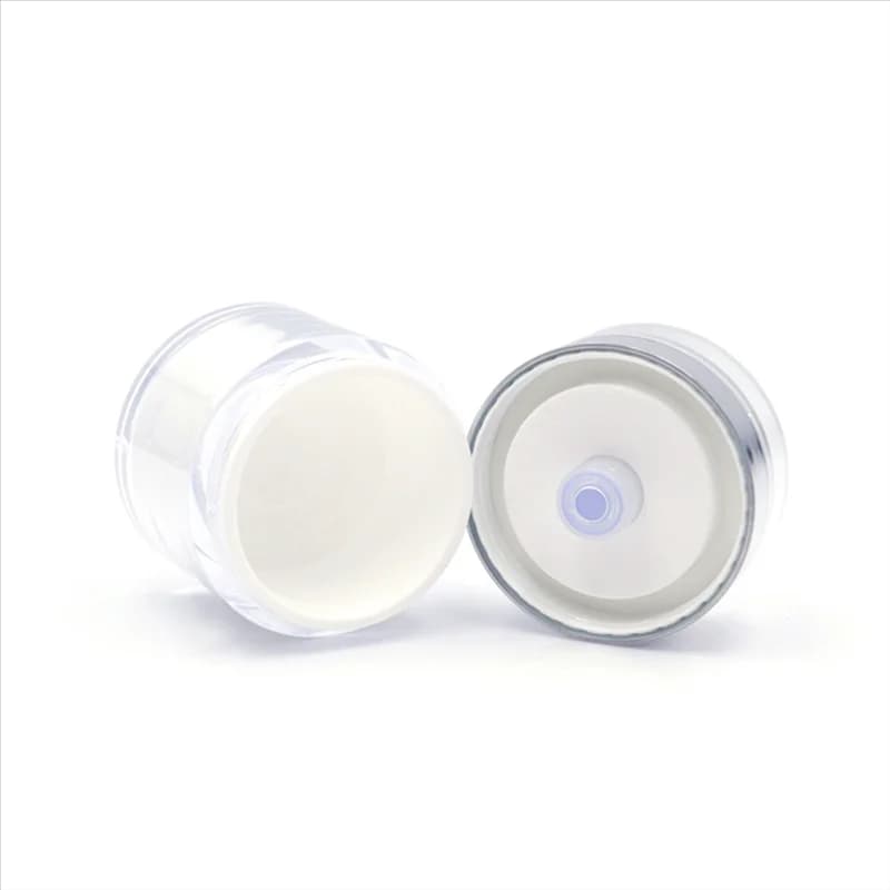 Barattoli con pompa airless ricaricabili A20F, contenitori cosmetici vuoti per trucco acrilico, lozione da viaggio con coperchio per idratante spesso