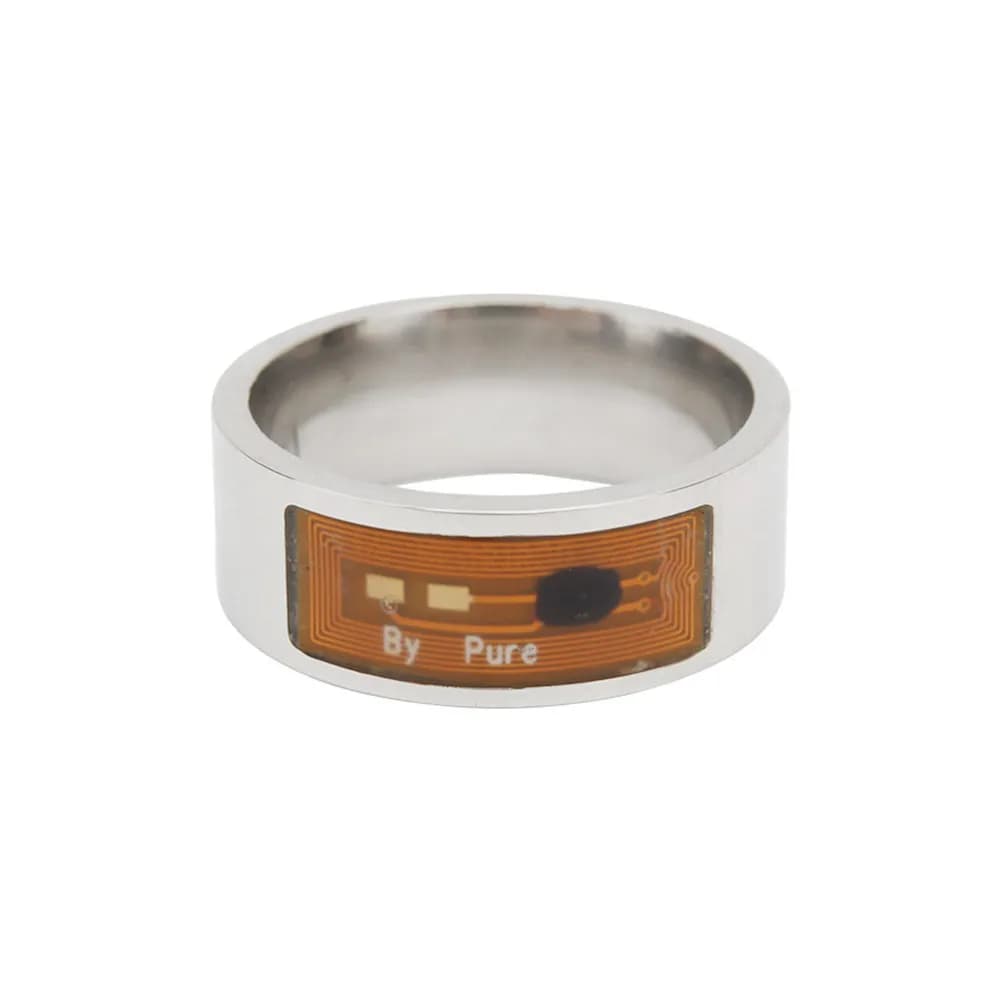 Anello Smart NFC da 8 mm per Uomo e Donna, Impermeabile, Senza Ricarica, Anello Digitale Indossabile Multifunzione per Sblocco Telefono e App