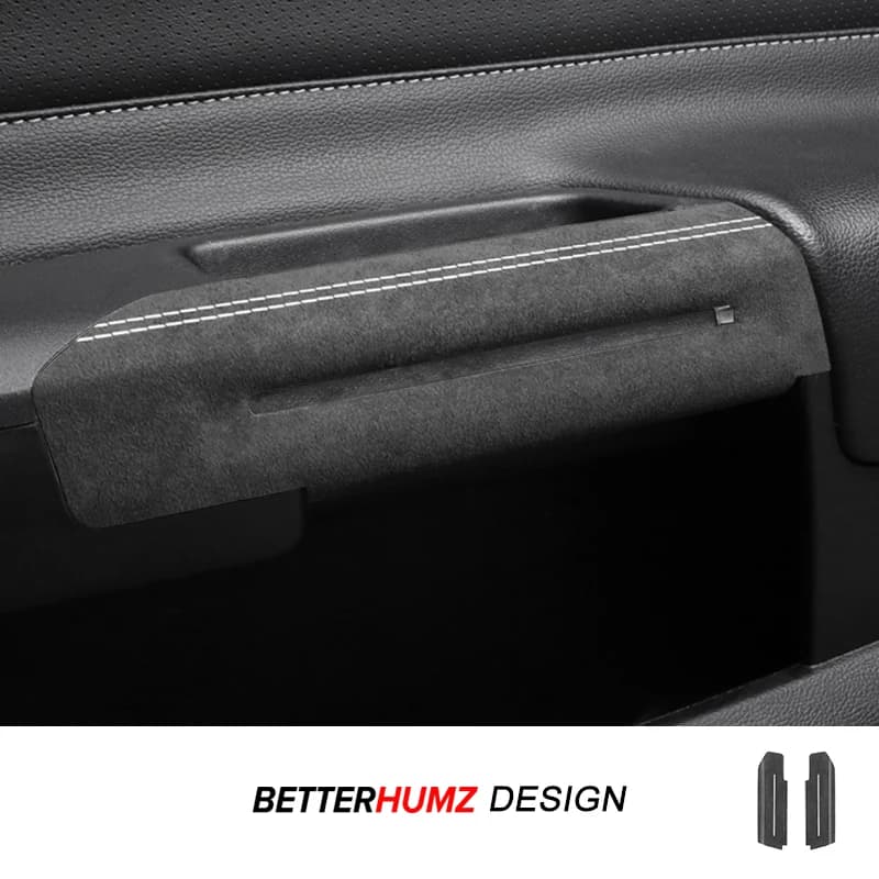 Per Ford Mustang GT 2015-2023 Realizzato in Alcantara Porta Interna Auto Maniglia Pannello di Rivestimento Della Protezione Adesivo Accessori di Tuning