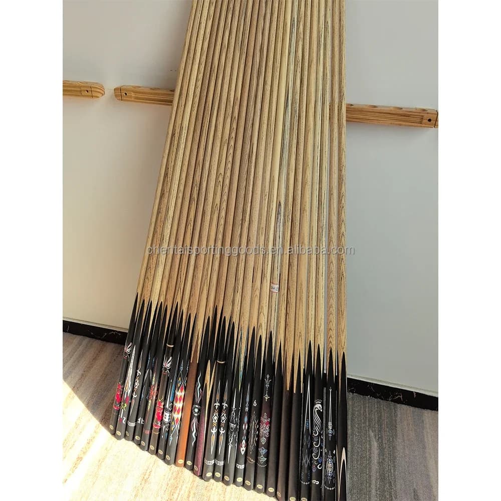 Stecca da Biliardo in Legno di Frassino, 10mm 57 Pollici, Stile Monopezzo, per Pool/Snooker, Vendita all'Ingrosso