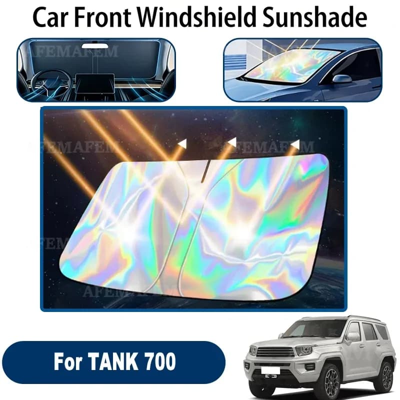 Windshield Sun Shade For TANK 700 Foldable UV Reflective Front Window Cover