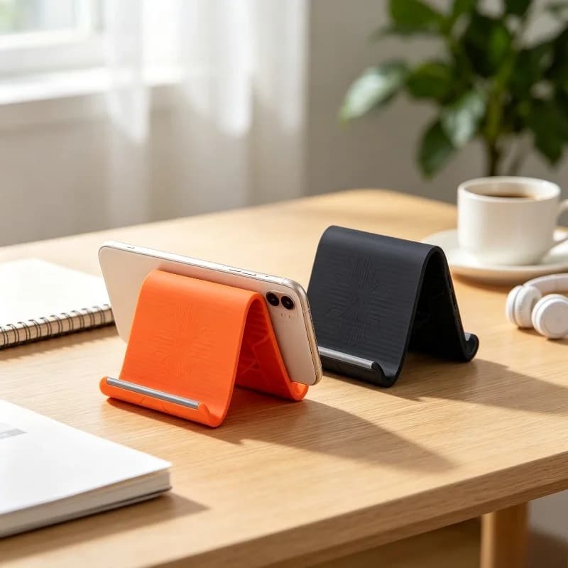2pcs Bendable Foldable Stand, Aluminum Core & Silicone Shell, Flexible Shaping, Multi-use Holder for Phones, Tablets and Laptops