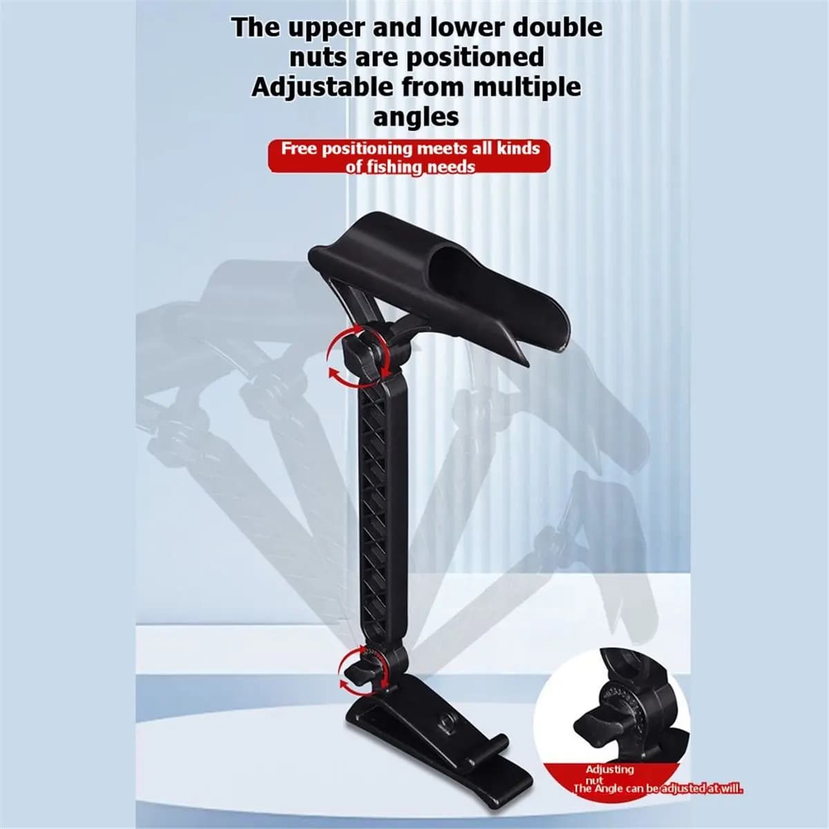 POPULAR-2pcs Adjustable Bucket Rod Holder for Ice Fishing, Foldable Adjustable Angle, Outdoor Ice Fishing Accessories