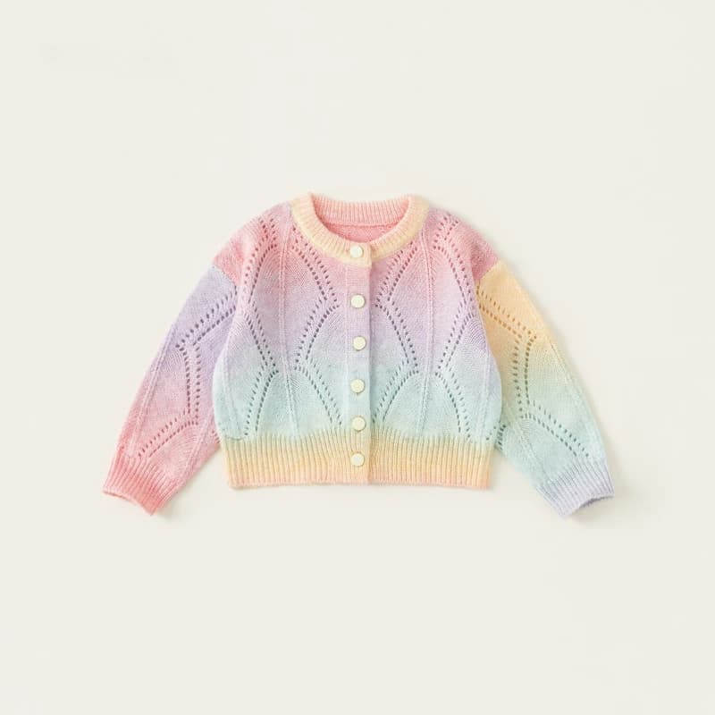 Giacca maglione stile carino spesso e caldo con girocollo per bambini invernali 2025