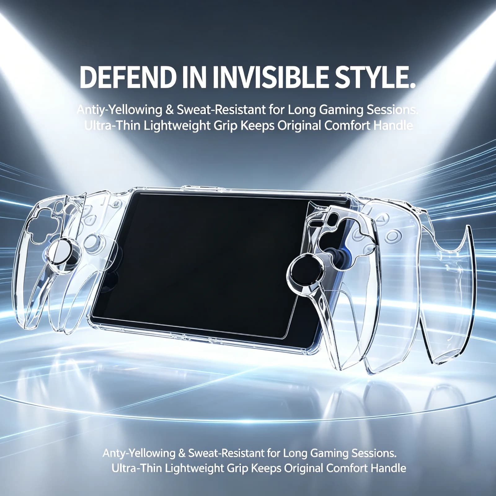 For PS5 Portal Protective Case Streaming Handheld Console Crystal Case, PS Portal Transparent Protective Cover Game accessories