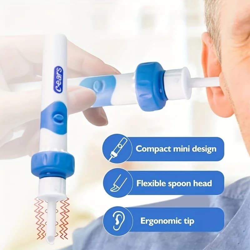 NEW Portable Automatic Earwax Removal Kit Soft Silicone Painless Ear Spoon Electric Vacuum Ear Cleaner Tool For Kid Adult Senior