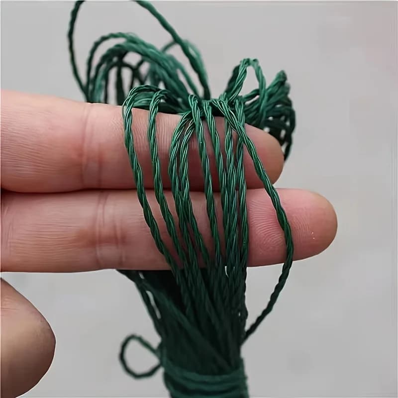 1 robusta rete da pesca in poliammide verde - realizzata in materiale PA resistente, ideale per la pesca all'aperto