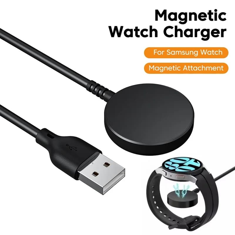 Cavo USB portatile Stazione dock di ricarica rapida Cavo caricabatterie wireless magnetico Smartwatch per Samsung Galaxy Watch 4 3 Active 2 1