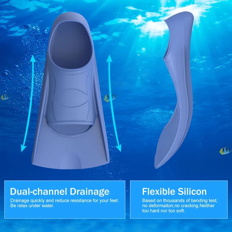 Soft Silicone Professional Sub Pins Flexible with Full Pocket for Underwater Sports, Snorkeling and Swimming - Diving Court Pins
