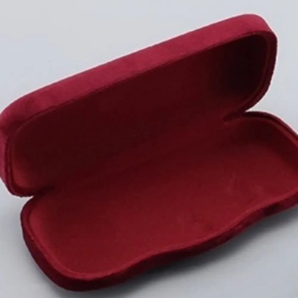 Custodia per occhiali da letteratura anti-pressione maschile e femminile Custodia per occhiali da sole Custodia per occhiali Scatola di ferro in peluche