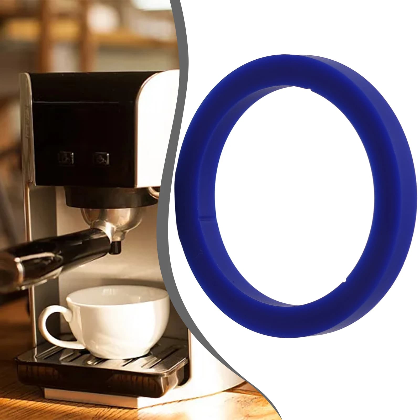 Guarnizione di gruppo in silicone E61 Kit testa di gruppo da 8,0 mm per macchine da caffè Gaggia Guarnizione O-ring Guarnizione a prova di perdite per utensili da caffè 73x57x8 mm