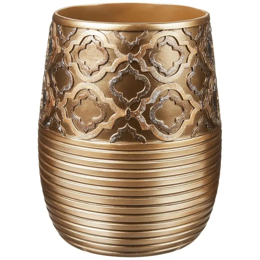 Cestino per rifiuti, Spindle Collection, Oro