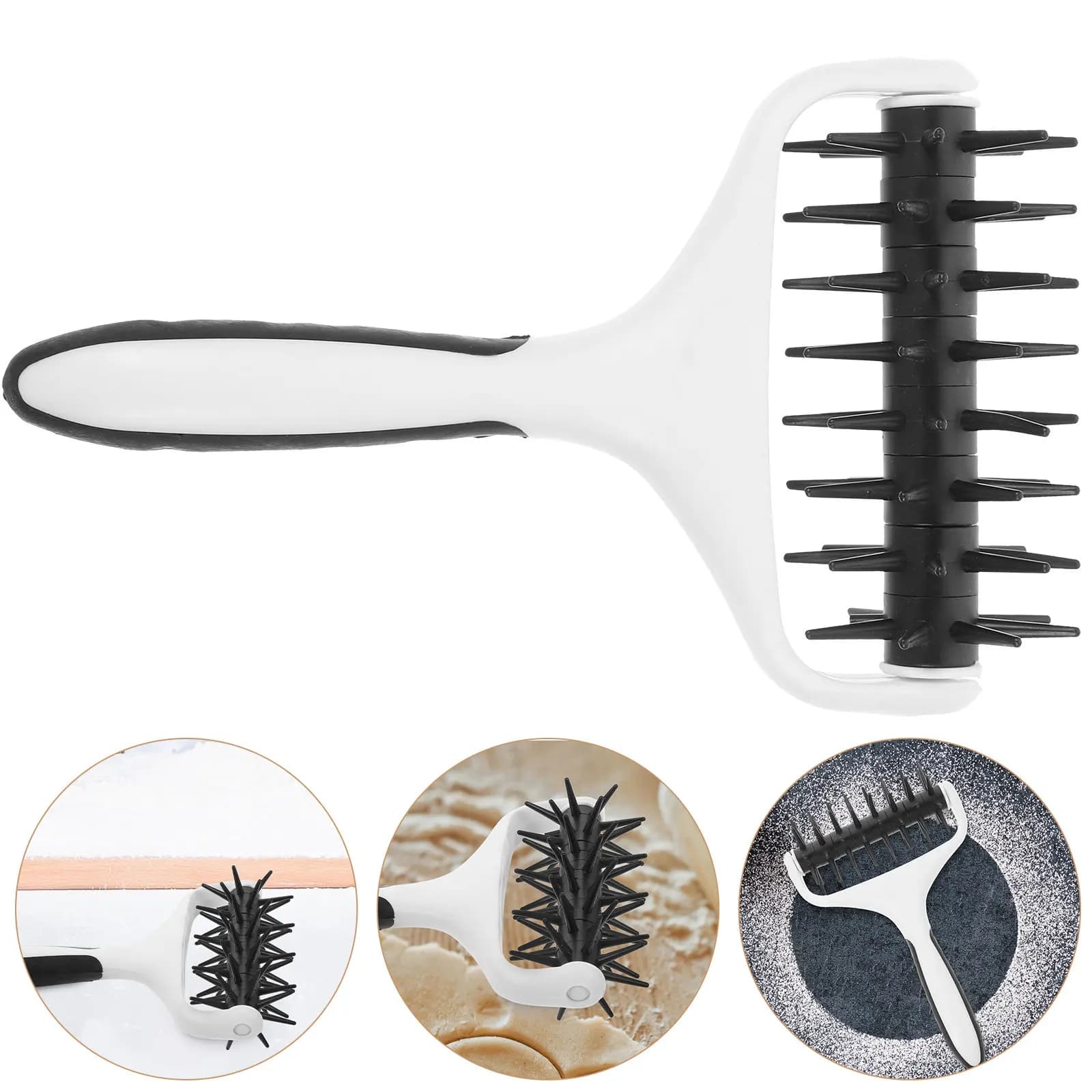 Rullo Foratore per Impasto Pizza, Ago Foratore per Pasta, Strumento da Forno, Rullo Foratore per Crosta Pizza, Strumento per Fare Fori nel Pane, Utensile da Cucina