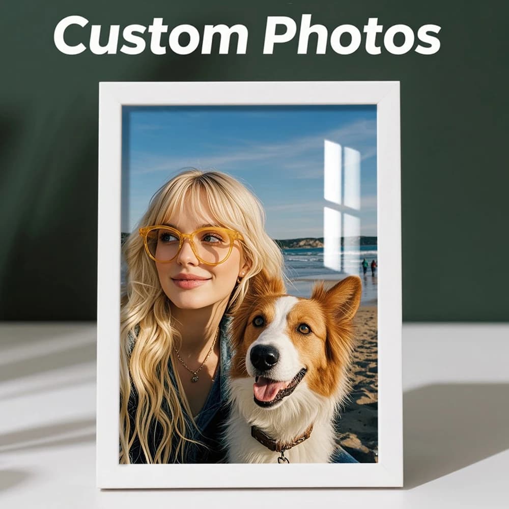 Cornice per foto personalizzata da 1 pezzo, montature per foto montate a parete, opzioni di dimensioni multiple, regalo commemorativo personalizzato, decorazioni per la casa